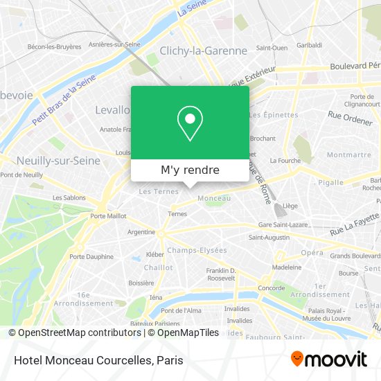 Hotel Monceau Courcelles plan