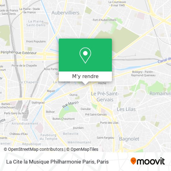 La Cite la Musique Philharmonie Paris plan