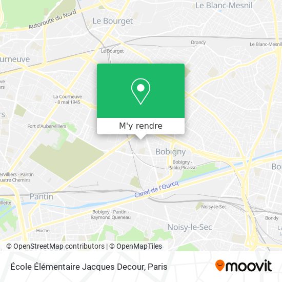 École Élémentaire Jacques Decour plan