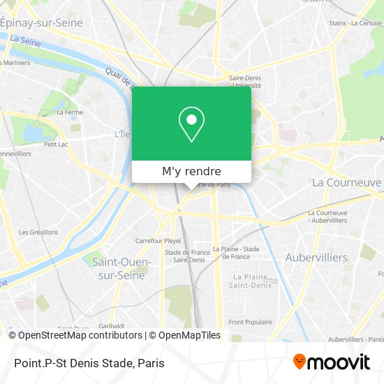 Point.P-St Denis Stade plan