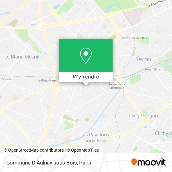 Commune D Aulnay sous Bois plan