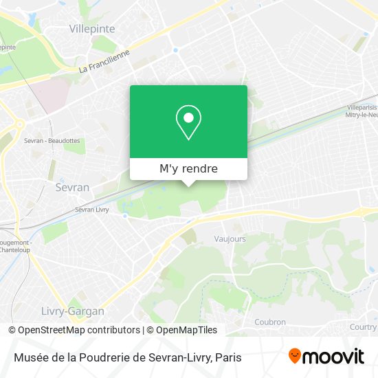 Musée de la Poudrerie de Sevran-Livry plan