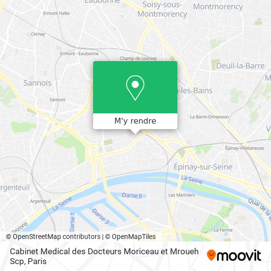 Cabinet Medical des Docteurs Moriceau et Mroueh Scp plan