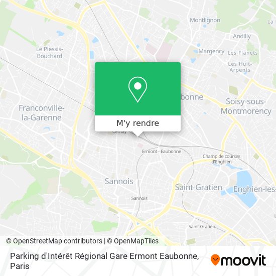 Parking d'Intérêt Régional Gare Ermont Eaubonne plan