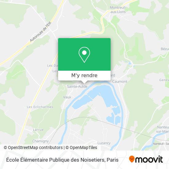 École Élémentaire Publique des Noisetiers plan