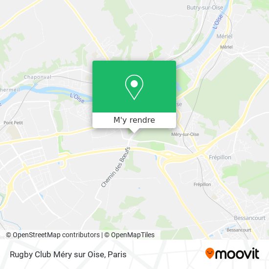 Rugby Club Méry sur Oise plan