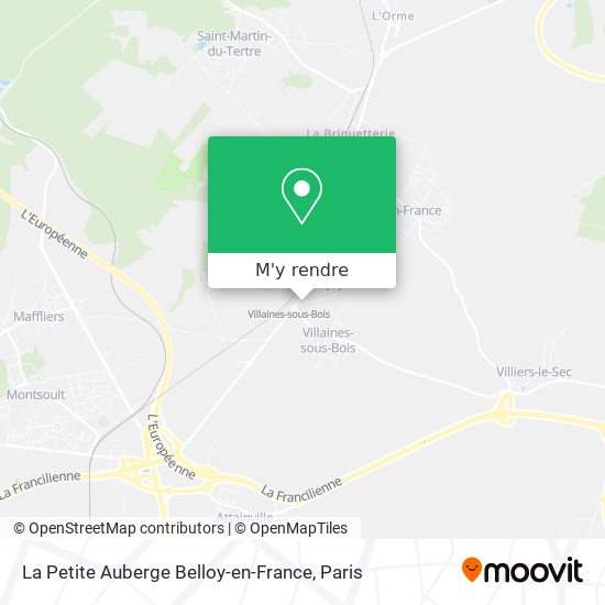 La Petite Auberge Belloy-en-France plan