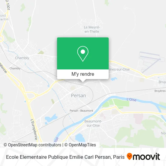 Ecole Elementaire Publique Emilie Carl Persan plan