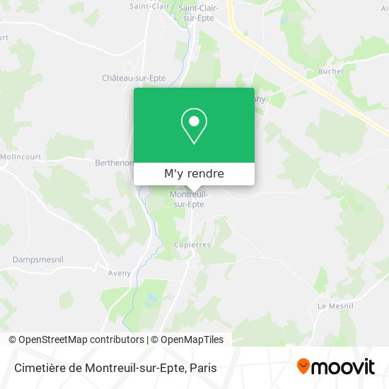 Cimetière de Montreuil-sur-Epte plan