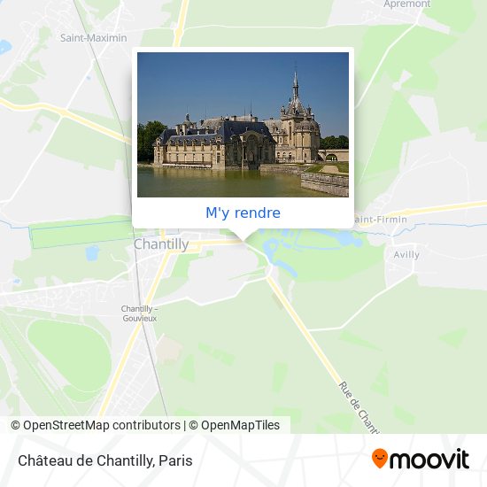Château de Chantilly plan