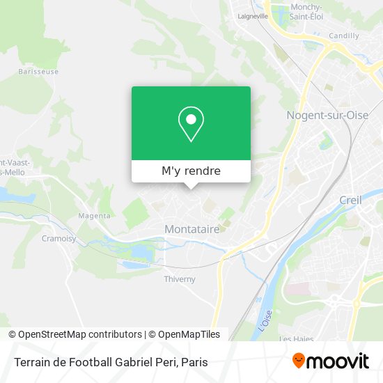 Terrain de Football Gabriel Peri plan