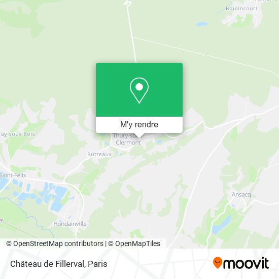 Château de Fillerval plan
