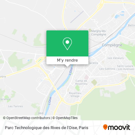 Parc Technologique des Rives de l'Oise plan