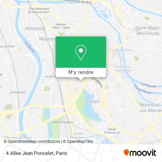 4 Allée Jean Poncelet plan