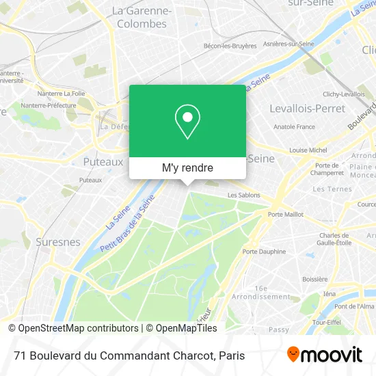 71 Boulevard du Commandant Charcot plan