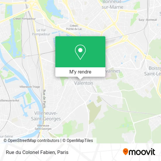 Rue du Colonel Fabien plan