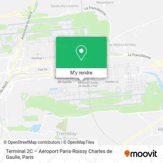 Terminal 2C – Aéroport Paris-Roissy Charles de Gaulle plan