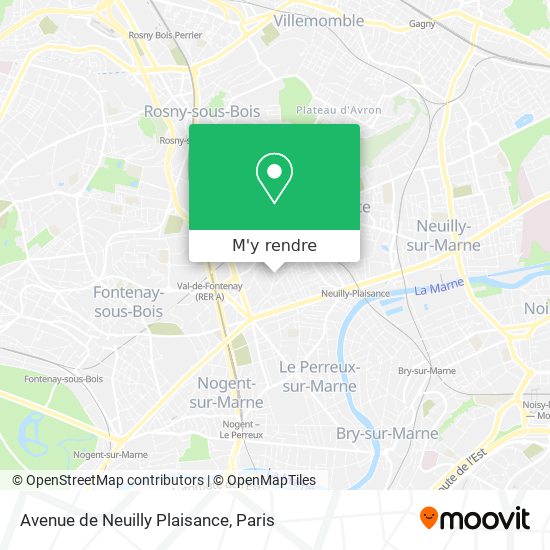 Avenue de Neuilly Plaisance plan