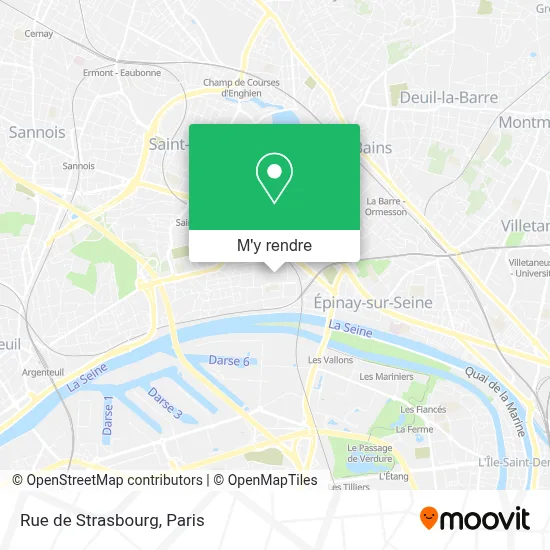 Rue de Strasbourg plan