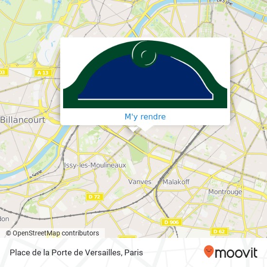 Place de la Porte de Versailles plan