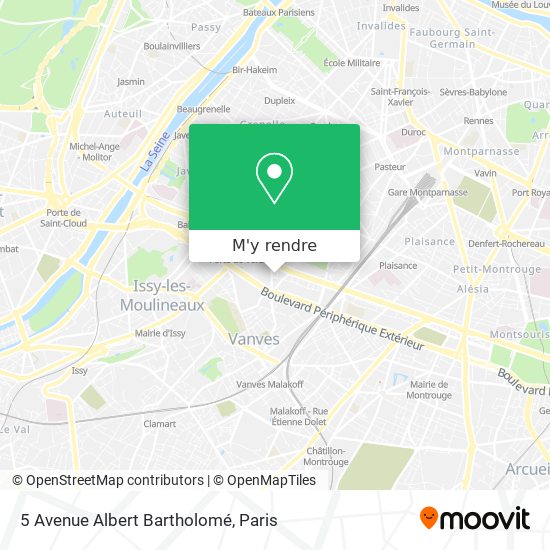 5 Avenue Albert Bartholomé plan