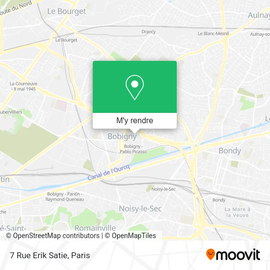7 Rue Erik Satie plan