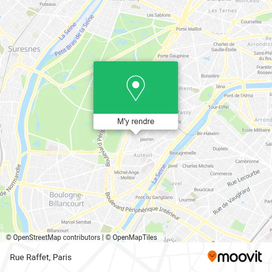Rue Raffet plan