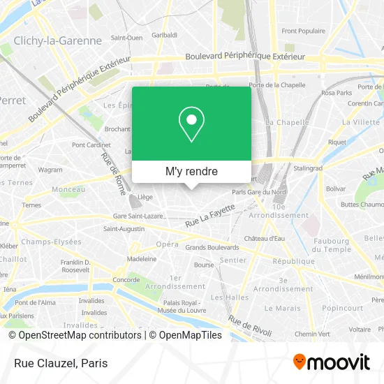 Rue Clauzel plan