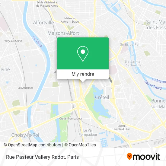 Rue Pasteur Vallery Radot plan