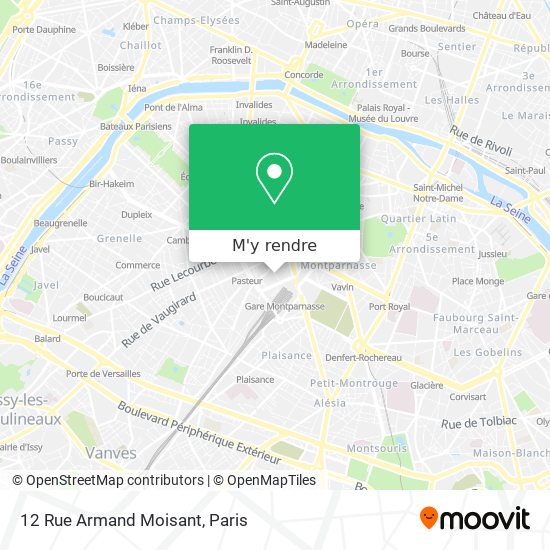 12 Rue Armand Moisant plan