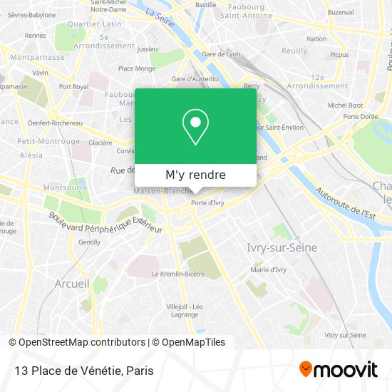 13 Place de Vénétie plan