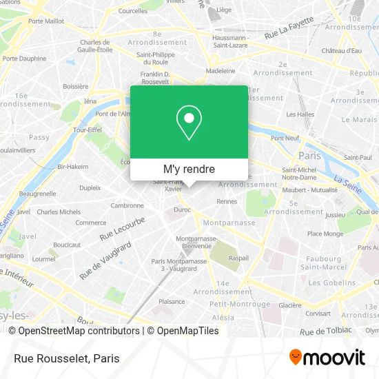 Rue Rousselet plan