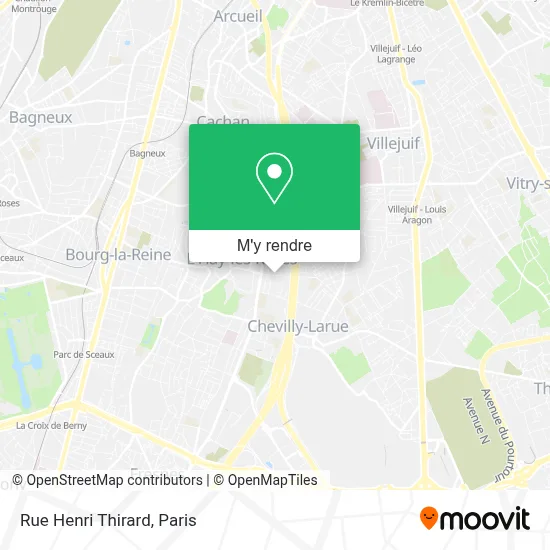 Rue Henri Thirard plan