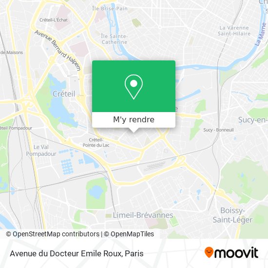 Avenue du Docteur Emile Roux plan