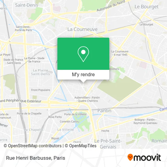 Rue Henri Barbusse plan