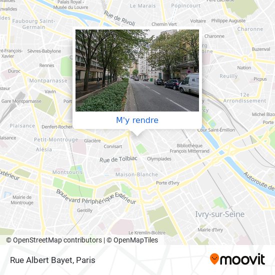 Rue Albert Bayet plan