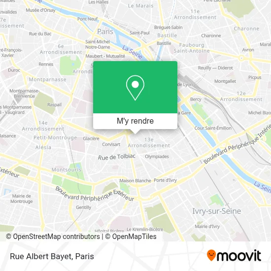 Rue Albert Bayet plan