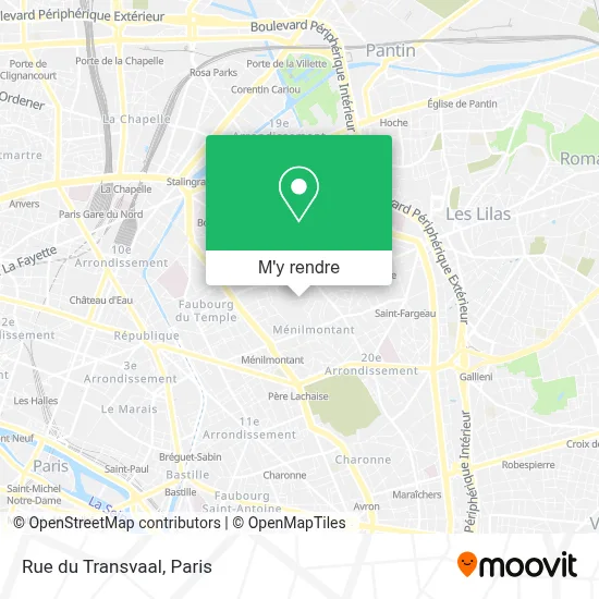 Rue du Transvaal plan