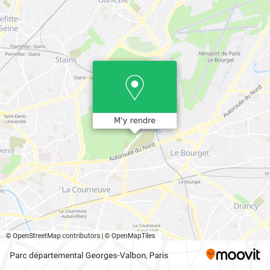Parc départemental Georges-Valbon plan