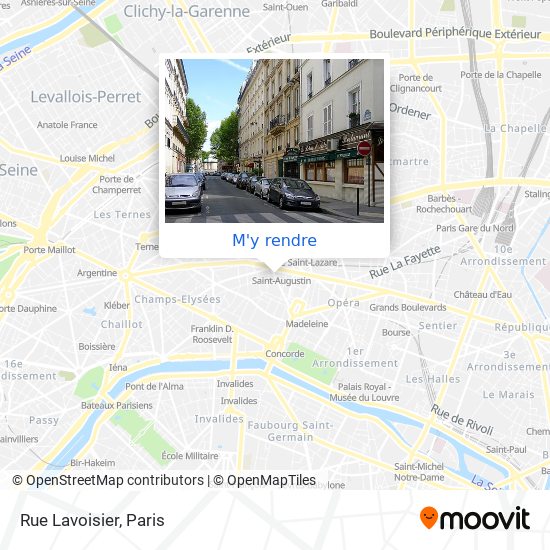 Rue Lavoisier plan