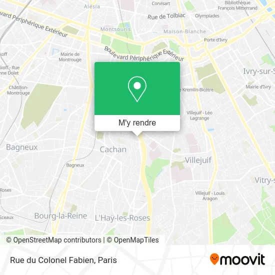 Rue du Colonel Fabien plan