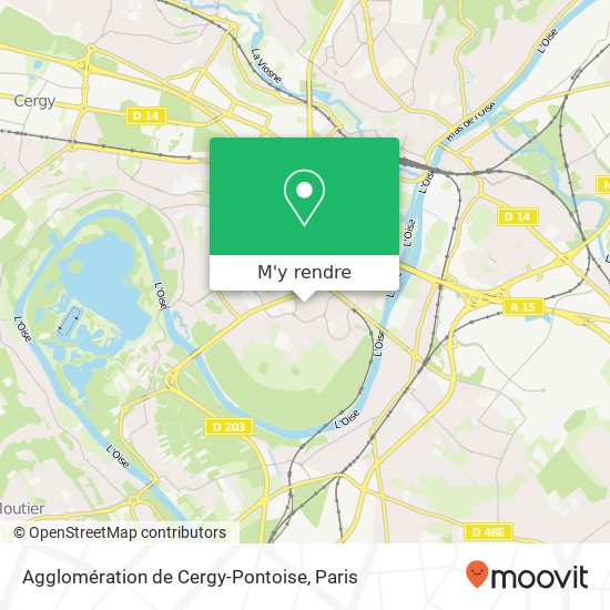 Agglomération de Cergy-Pontoise plan