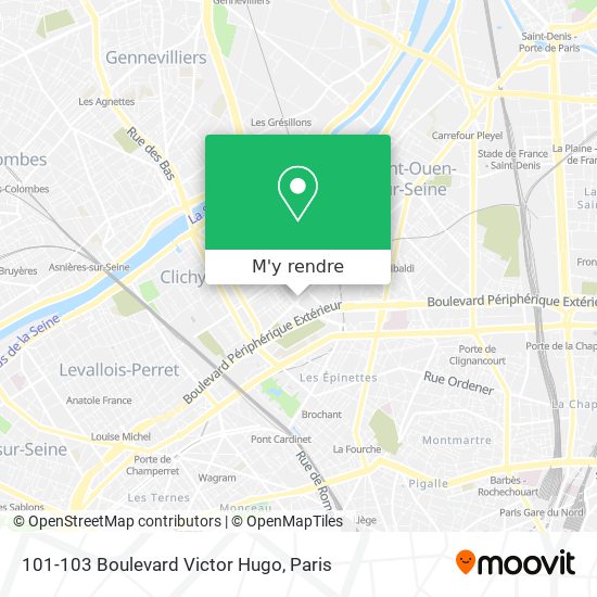 101-103 Boulevard Victor Hugo plan