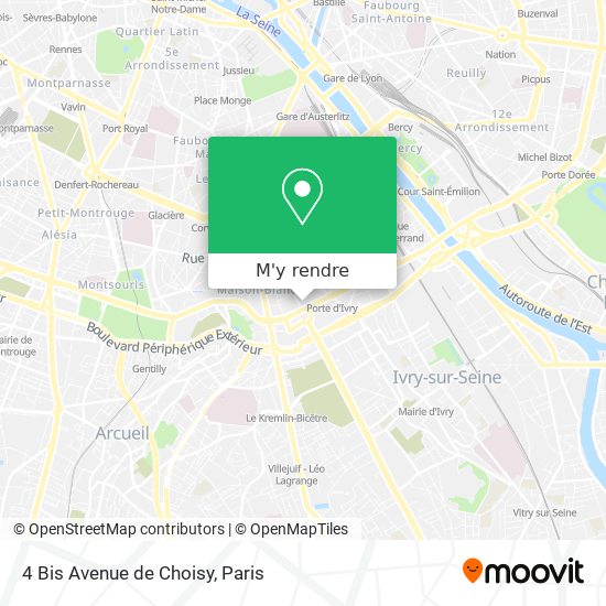 4 Bis Avenue de Choisy plan