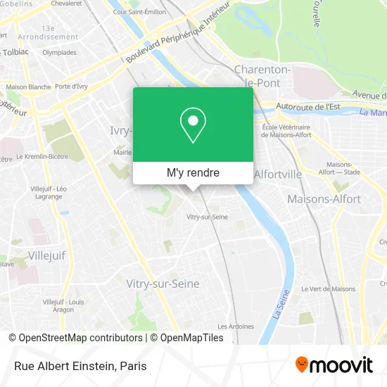 Rue Albert Einstein plan