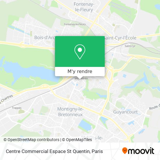 Centre Commercial Espace St Quentin plan