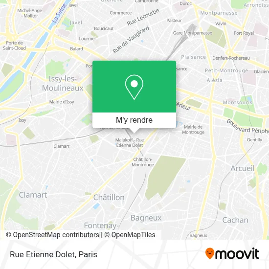 Rue Etienne Dolet plan