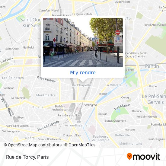 Rue de Torcy plan