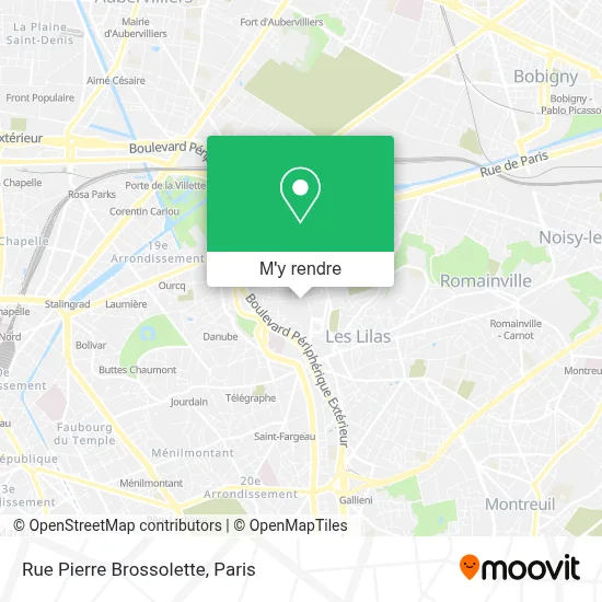 Rue Pierre Brossolette plan