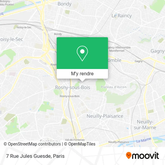 7 Rue Jules Guesde plan
